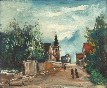 パリ モーリス ド ヴラマンクの都市景観都市のシーン Oil Paintings